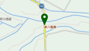 新八風橋の地図画像