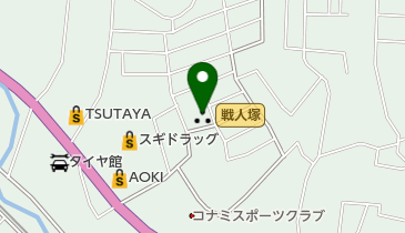 戦人塚の地図画像