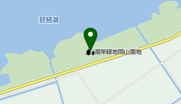 湖岸緑地岡山園地の地図画像