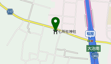 七所社神社の地図画像