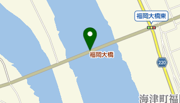 福岡大橋の地図画像