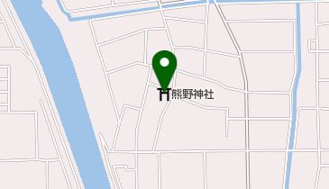 熊野神社の地図画像