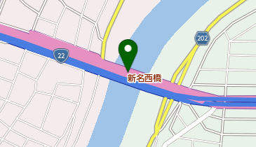 新名西橋の地図画像
