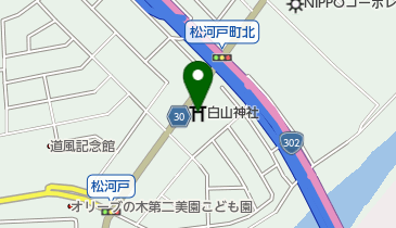 白山神社の地図画像