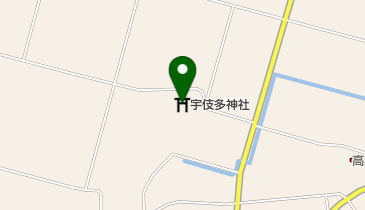 宇伎多神社の地図画像