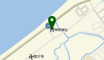 神明神社の地図画像