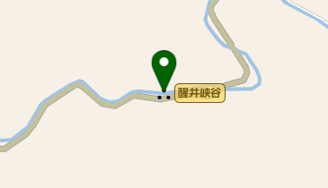 醒井峡谷の地図画像