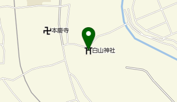 白山神社の地図画像