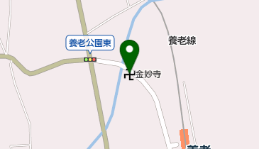 金妙寺の地図画像