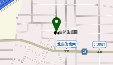 自然生態園の地図画像