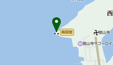 鳥冠岩の地図画像