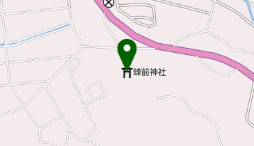 蜂前神社の地図画像