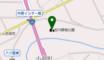 古川緑地公園の地図画像