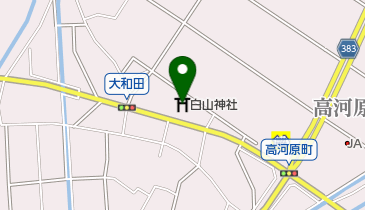 白山神社の地図画像