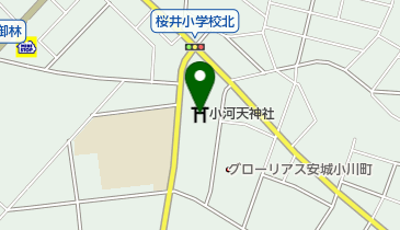 小河天神社の地図画像