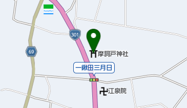 摩詞戸神社の地図画像