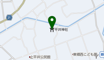 平井神社の地図画像