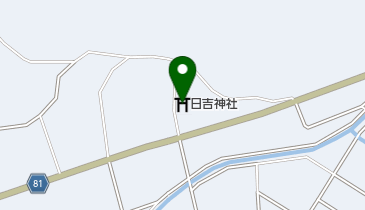 日吉神社の地図画像