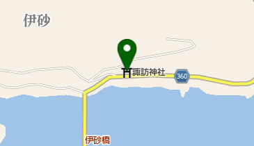 諏訪神社の地図画像