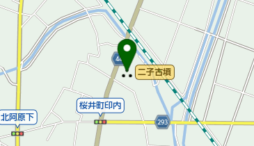 二子古墳の地図画像