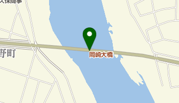 岡崎大橋の地図画像