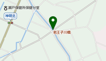 若王子川橋の地図画像