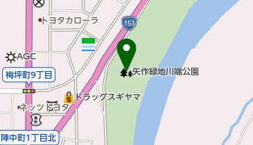 矢作緑地川端公園の地図画像