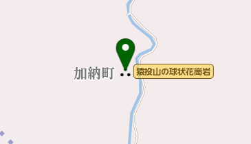猿投山の球状花崗岩の地図画像