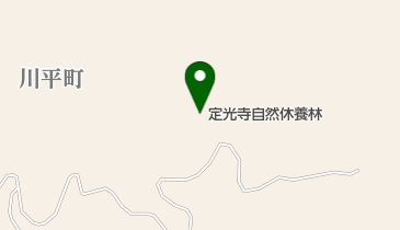 定光寺自然休養林の地図画像