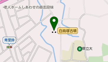 白鳥塚古墳の地図画像