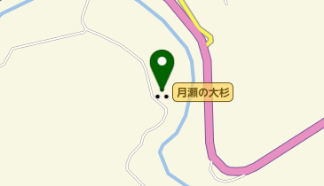 月瀬の大杉の地図画像