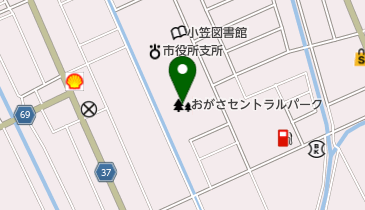 おがさセントラルパークの地図画像