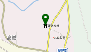 諏訪神社の地図画像