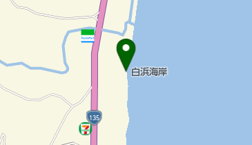 白浜海岸の地図画像
