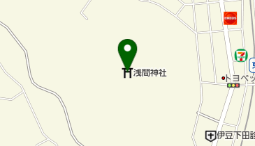 浅間神社の地図画像