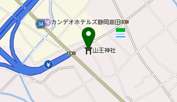 山王神社の地図画像