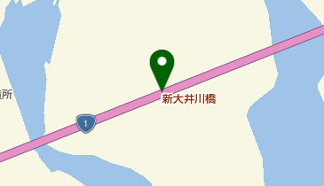 新大井川橋の地図画像