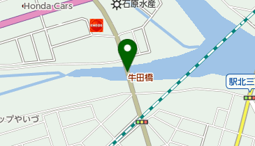 牛田橋の地図画像