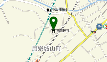 浅間神社の地図画像
