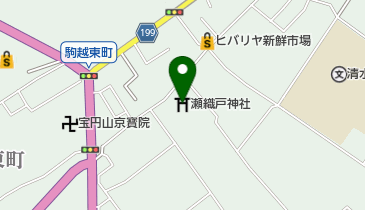 瀬織戸神社の地図画像