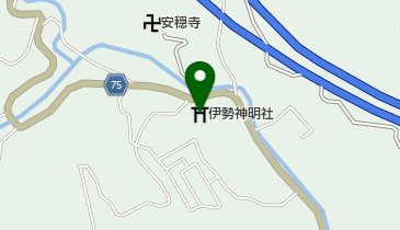 伊勢神明社の地図画像