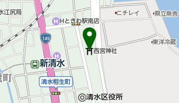 西宮神社の地図画像