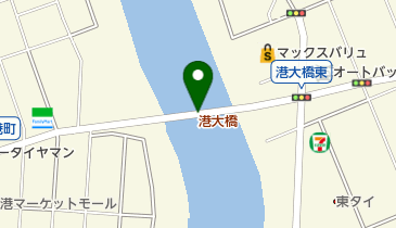 港大橋の地図画像