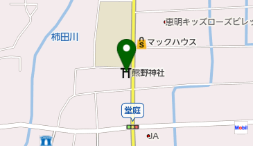 熊野神社の地図画像