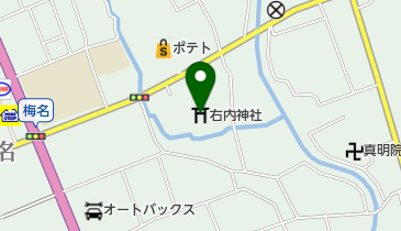 右内神社の地図画像