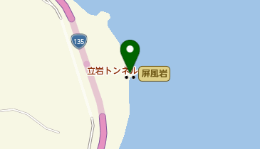 屏風岩の地図画像