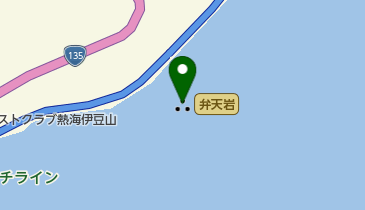 弁天岩の地図画像