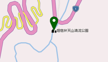 畑宿弁天山清流公園の地図画像