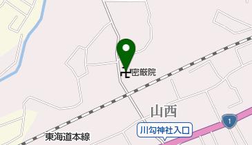 密厳院の地図画像