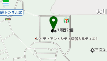 八景西公園の地図画像
